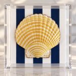 Golden Riviera – Hand-Painted Shell 6x6x3 - Image 3