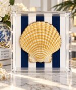 Golden Riviera – Hand-Painted Shell 6x6x3